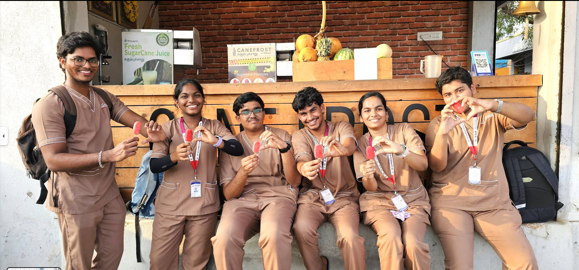 A group of students enjoying cane pops at Canefrost