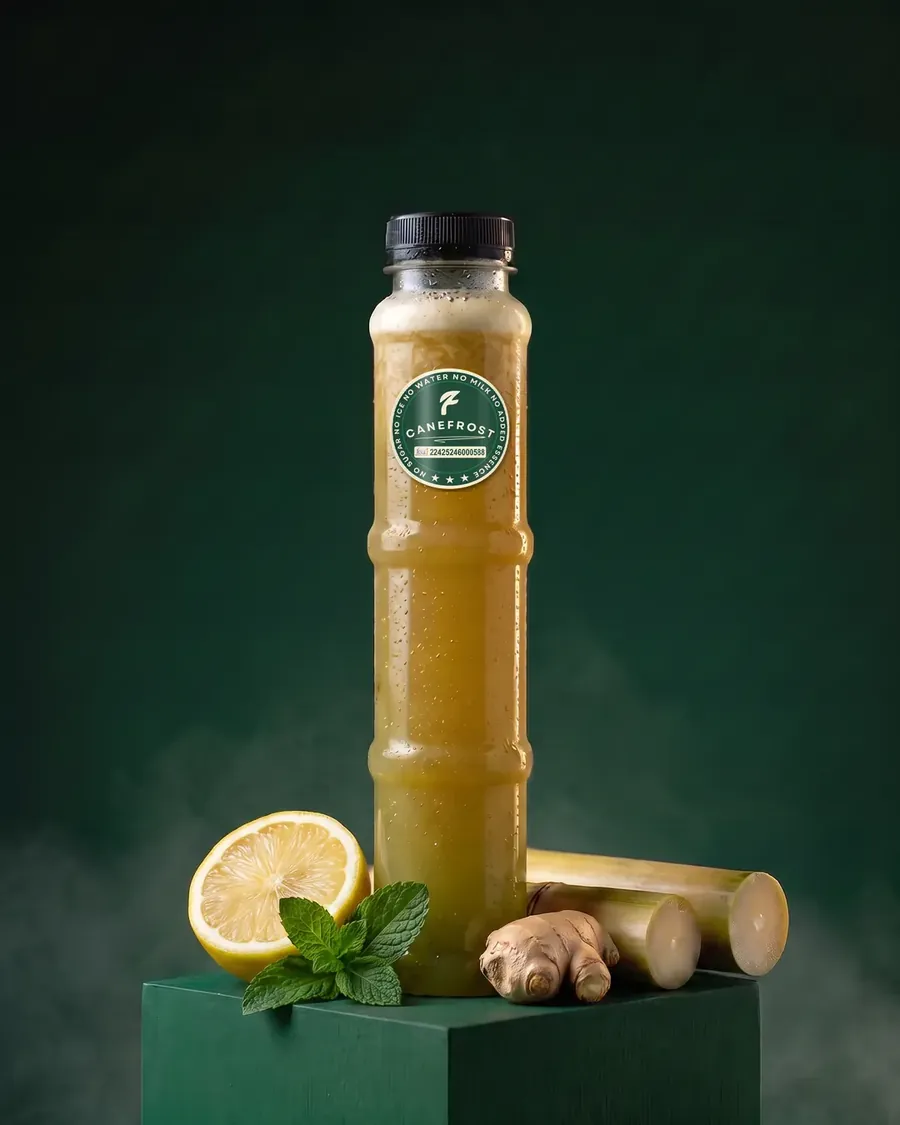 Mint, Lemon & Ginger, a Canefrost Cane Blends drink
