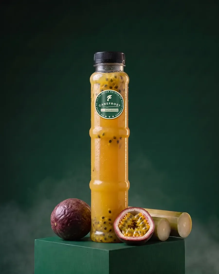 Passion Fruit, a Canefrost Cane Blends drink