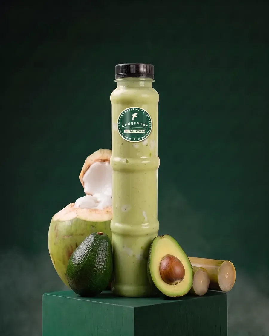 Avocado, a Canefrost Cane Fusion drink