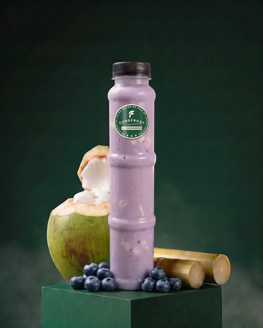 Blueberry, a Canefrost Cane Fusion drink