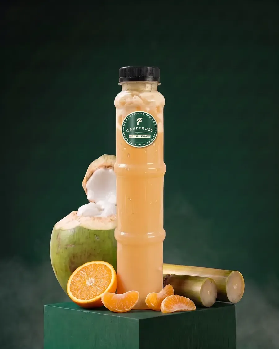 Orange, a Canefrost Cane Fusion drink