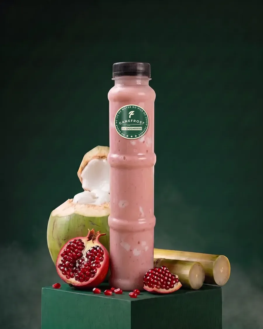 Pomegranate, a Canefrost Cane Fusion drink