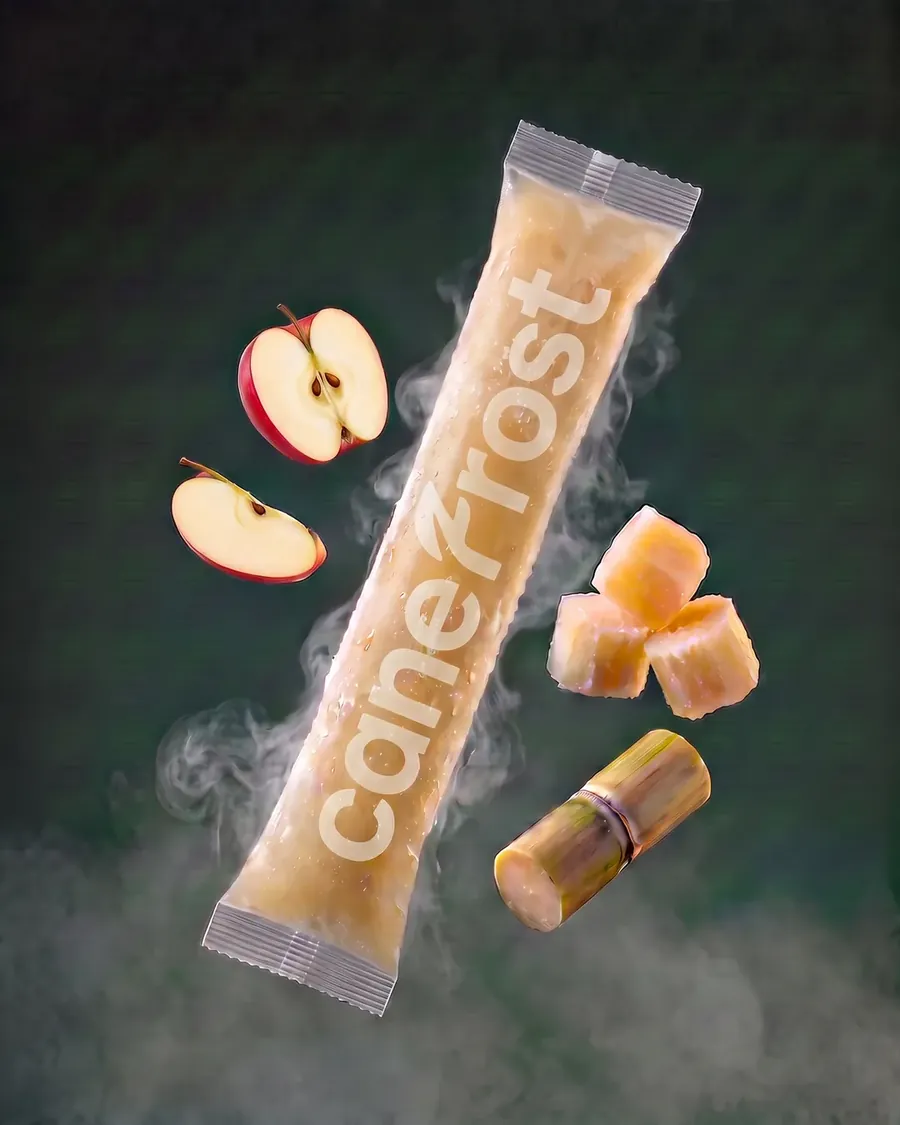 Apple, a Canefrost Cane Pops drink