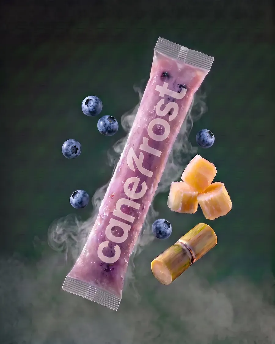 Blueberry, a Canefrost Cane Pops drink
