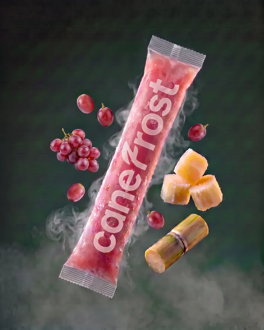 Grapes, a Canefrost Cane Pops drink