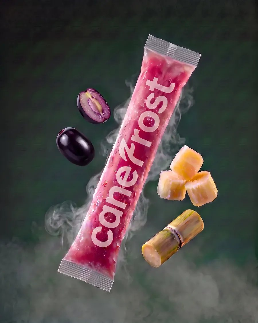 Jamun, a Canefrost Cane Pops drink