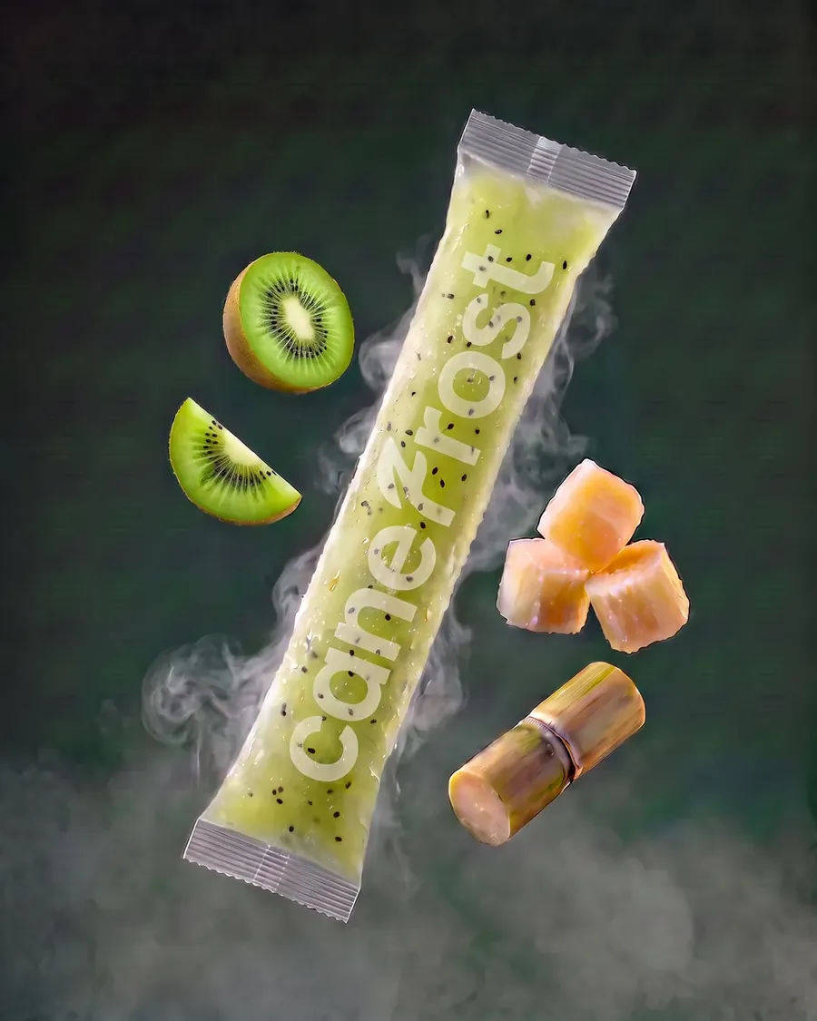 Kiwi, a Canefrost Cane Pops drink