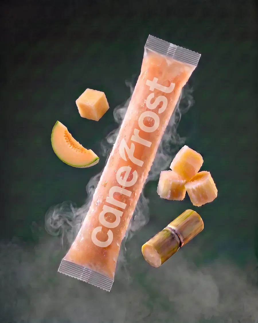Muskmelon, a Canefrost Cane Pops drink