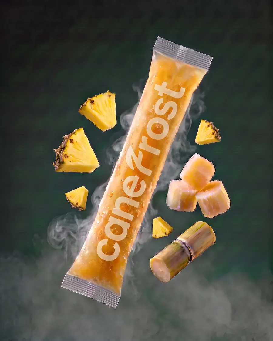 Pineapple, a Canefrost Cane Pops drink